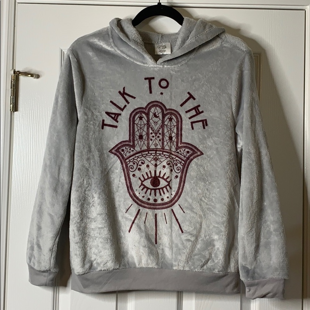Cold Crush Talk to The Hand Plush Sweatshirt